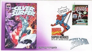 AO-4159p-1, 2007, Marvel Comics Super Heroes, FDC, Add-on Cachet, DCP, The Silve - Picture 1 of 1