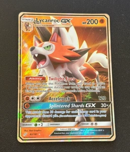 Pokemon TCG Lycanroc GX Holo Ultra RARO 82/181 NM - Foto 1 di 2