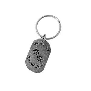 Kindred Spirit Schlüsselanhänger Hundepfotendrucke, A1105KC 1,5 Zoll Haustier Geschenk Metall graviert - Bild 1 von 7