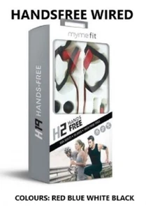 MyMe fit H2 Hand-Free Sports/Active Earphones with Ear-hook RED,BLUE,WHITE,BLACK - Picture 1 of 8