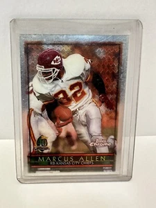 1996 Topps Chrom 40th Anniversary Refraktor Marcus Allen #129 - Bild 1 von 2