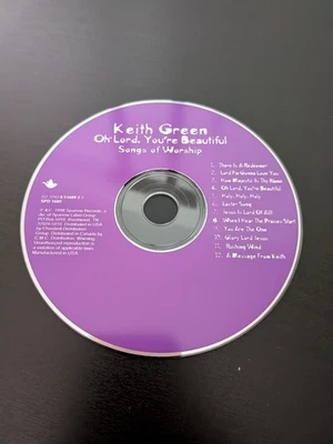Oh Lord, You''re Beautiful: Songs Of Worship - Keith Green - CD Disc Only Foto 1 de 2