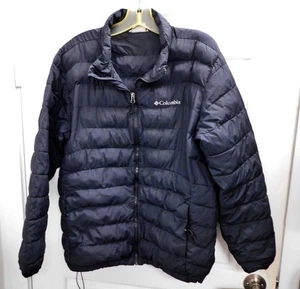 Columbia Men’s Black Puffer Jacket Coat XM2187 Size L - Picture 1 of 4