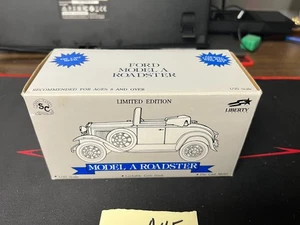Liberty Classics 1:25 Ford Model A Roadster Coin Bank Fire Chief Red Diecast A45 - Picture 1 of 4
