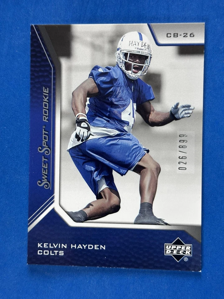 2005 Upper Deck Sweet Spot #131 Kelvin Hayden Indianapolis Colts #/899 - Image 1 of 2
