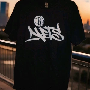 BROOKLYN NETS STADIUM GIVEAWAY TSHIRT ADULT MEDIUM GRAY TAG BRAND NEW W/O TAGS - Picture 1 of 2