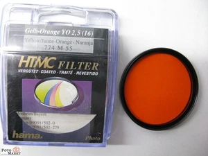 Filter-Abverkauf Foto-Markt Hama Gelb-Orange HTMC (YO2,5) M 55 Farbfilter - Bild 1 von 3