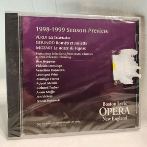 BOSTON LYRIC OPERA 1998-1999 SEASON PREVIEW MUSIC CD PROMO SAMPLER, VERDI,MOZART - Picture 1 of 7