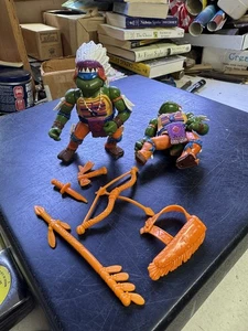 Tmnt Teenage Mutant Ninja Turtles Wacky Wild West Chief Leo 100% Completo + Parte - Imagen 1 de 15