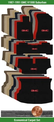 定制 Velourtex 垫套适用于 '87-91 GMC V1500 Suburban 带徽标 (5 件) #QCG — 第 1/4 张图片