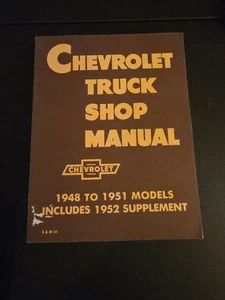1948-1951  Chevrolet Truck Shop Service Repair Manual Rare Vintage! - Picture 1 of 3