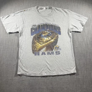 Vintage St Louis Rams Shirt Mens Large Super Bowl Champions Football 90s Tee - Picture 1 of 9