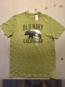 BRANDNEU Old Navy grün California Bear & Forest Herren T-Shirt Größe Small - Bild 1 von 4