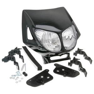 Vorderlicht Schwarze Scheinwerfermaske mit Doppeloptik für Enduro-Bikes inkl. An - Bild 1 von 1