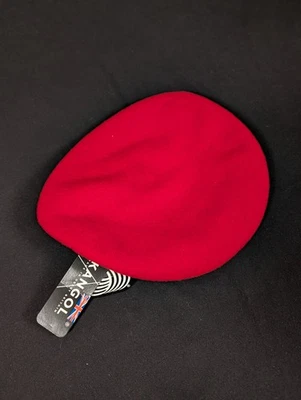 NUEVO NOS De Colección Kangol 100% Lana Sombrero Gorra Rojo Newsboy Boina Plana Gran Bretaña LEER Foto 1 de 4