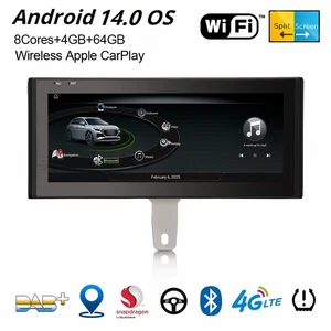Autoradio 10,25" Android 14 DAB+ per Audi Q3 con Navi CarPlay 64GB WiFi 8-Core - Foto 1 di 24