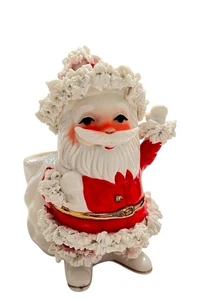 Vintage Napco Spaghetti Weihnachtsmann Übertopf Japan 1950’s Retro Candy Dish - Bild 1 von 8