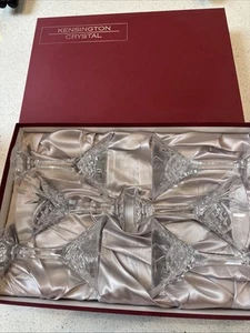 Atemberaubende Qualität 6er Set Kensington Kristall geschliffenes Glas Martini Gläser 24% Pbo - Bild 1 von 5