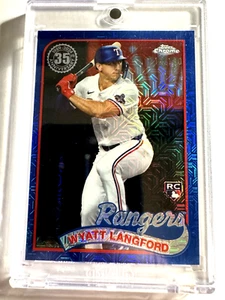 2024 TOPPS CHROME WYATT LANGFORD BLUE MOJO /150 CARD #T89CU-59 - Picture 1 of 3