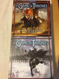 A Game of Thrones The Board Game First 1st Edition 2003 And A Clash Of Kings FFG - Picture 1 of 9