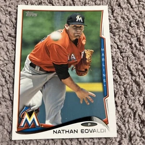 2014 Topps Series 2 Miami Marlins Baseball Card #570 Nathan Eovaldi - Picture 1 of 1