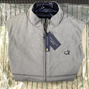 2022 Masters Clubhouse Collection Reversible Golf Vest - Gray / Navy Blue LARGE - Bild 1 von 12