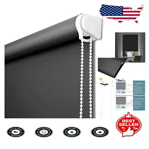 Thermal Insulated Blackout Window Shades - UV Protection & Noise Reduction (2... - Picture 1 of 8
