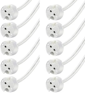 10 Stück 12V Lampenfassung für G4 MR16 GU5.3 MR11 GU4 Lampen Sockel mit Kabel - Bild 1 von 8