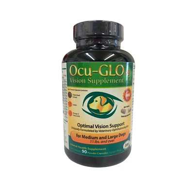 Ocu-Glo PB XL Vision Support Supplement for Medium & Large Dogs - 90 Powder Caps