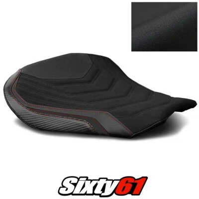 Cubierta de asiento MV Agusta F4 2010-2015 2016 2017 2018 2019 2020 negra gamuza Luimoto Foto 1 de 4