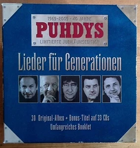 CD BOX - PUHDYS - Lieder für Generationen - 33 CD's - TOP und RAR - Bild 1 von 3