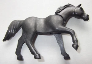 40262, 1x Pferd, 3. Generation, Schweif abstehend, schwarz - Picture 1 of 2