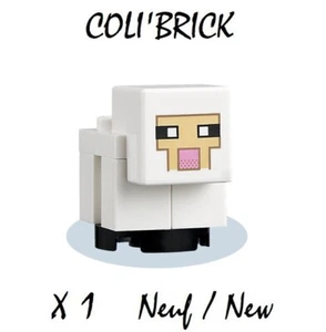 Lego Minecraft Minifig - L'agneau / Sheep, Baby - Blanc White - minesheep09 NEW - Imagen 1 de 1