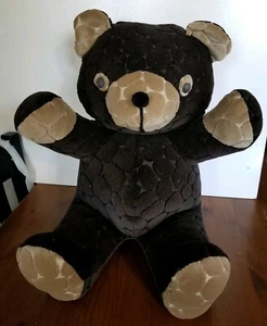 Großer 18 Zoll maßgeschneiderter Samt Teddybär braun Plüsch riesiges Stofftier  - Bild 1 von 4