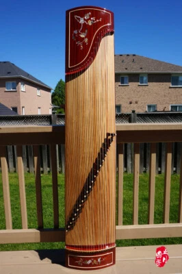 Pájaro escarlata Zhuq Guzheng, arpa de cítara china, 朱雀古箏/古筝540 Foto 1 de 4