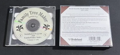 Family Tree Maker V5 + World Tree & US Social Security Death Index 6 CDs - Image 1 of 4