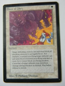 BLAZE OF GLORY : MTG : BETA : 1993 : VERY FINE : SEE PHOTO'S - Picture 1 of 11