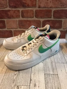 Nike Air Force 1 Low ‘07 LV8 Mens 10.5 White Aquamarine Sneakers DJ5148-100 - Picture 1 of 7