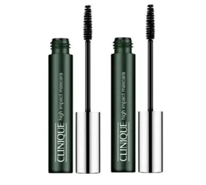 Lot of 2 Clinique High Impact Mascara 01 Black 0.28 oz/7ml Full Size NEW - Picture 1 of 3