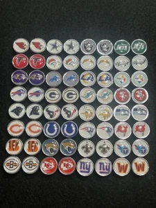 2 ~ NFL 8mm Slide Armband Charms. Alle 32 Teams vorhanden! - Bild 1 von 35