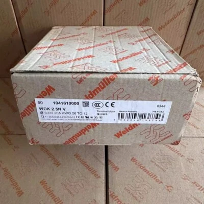 50pcs Weidmuller 1041610000 WDK 2.5N V Compact Double-layer  Terminal - Image 1 of 4