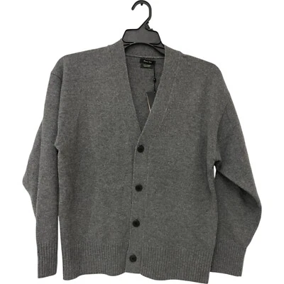 Cárdigan suéter Massimo Dutti de cachemir para hombre M gris medio 0906/333 nuevo con etiquetas Foto 1 de 4