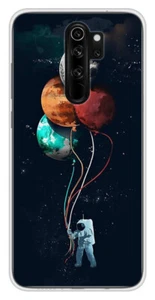 Coque en silicone imprimée compatible Xiaomi Redmi Note 8 Pro Cosmonaute aux Bal - Bild 1 von 3