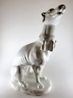 Italian Whippet Greyhound Dog Ceramic Pottery Figurine Statue Numbered