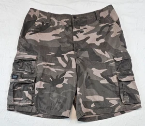 Lee Dungarees Green Camouflage Cargo Shorts Size 42 (Sewn to Size 38 - See Pics) - Picture 1 of 24