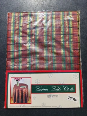 NEW Holiday Tartan Tablecloth - Image 1 of 4