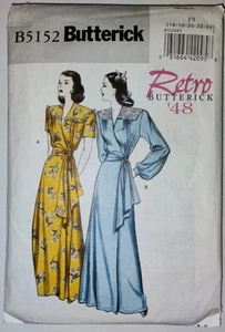 Butterick B5152 Schnittmuster Damen Kleid Retro 48 Größen 16 18 20 22 24 ungeschnitten - Bild 1 von 3