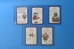 Munchkin Knights Four More Promotional Cards Plus Ultra Pro Sleeve/Loaders NM/MT - Picture 1 of 6