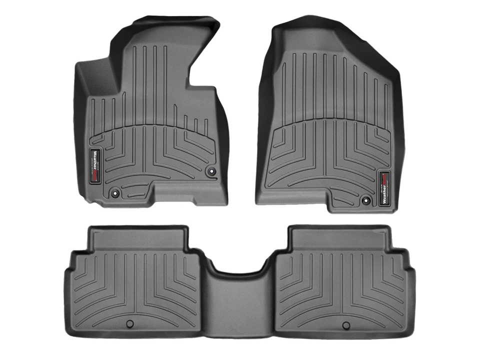 Forro de piso WeatherTech para Kia Sportage 2011-2013 - 1ª y 2ª fila, negro Foto 1 de 4