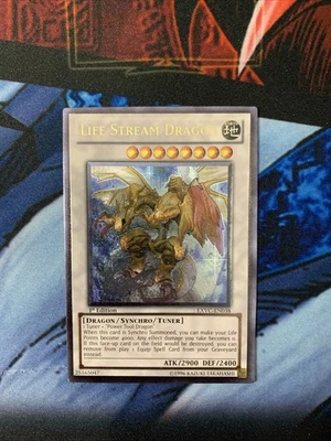 Yu-Gi-Oh Life Stream Dragon EXVC-EN038 Ultimate Rare 1st Edition NM Condition - Image 1 of 4